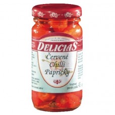 Červené chilli papričky Delicias 106 ml 45g